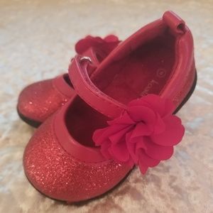 Red Glitter Mary Jane's